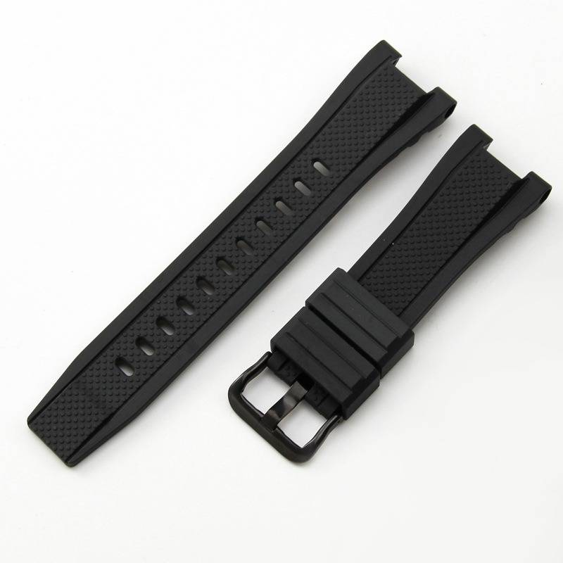 Silikon-Uhrenarmband für Casio GST-W300/400G/B100