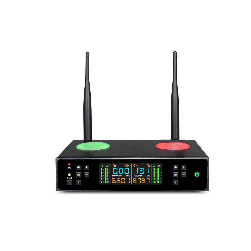 Professionelles drahtloses Mikrofonsystem mit Anti-Feedback