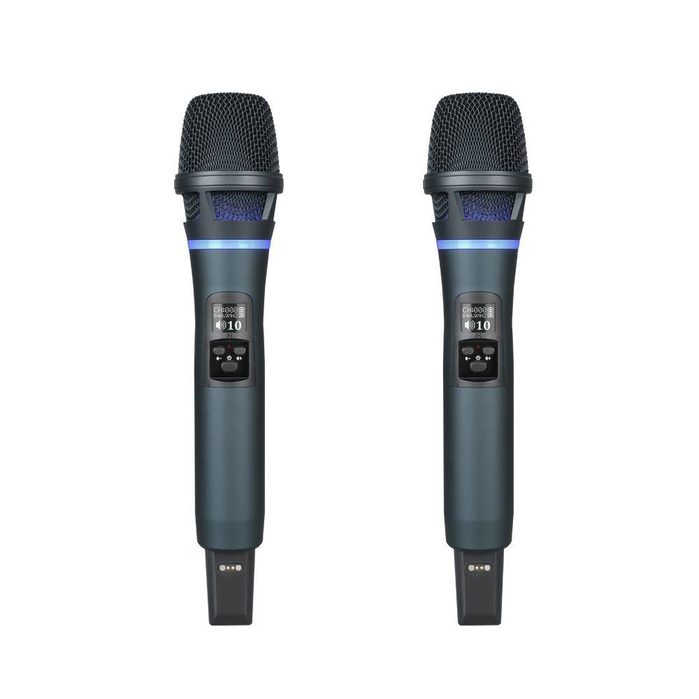Professionelles drahtloses Mikrofonsystem mit Anti-Feedback