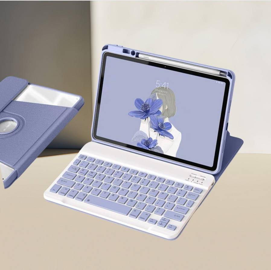 360° drehbare Bluetooth-Tastaturhülle für iPad 11 & iPad 10 (2 Stück)