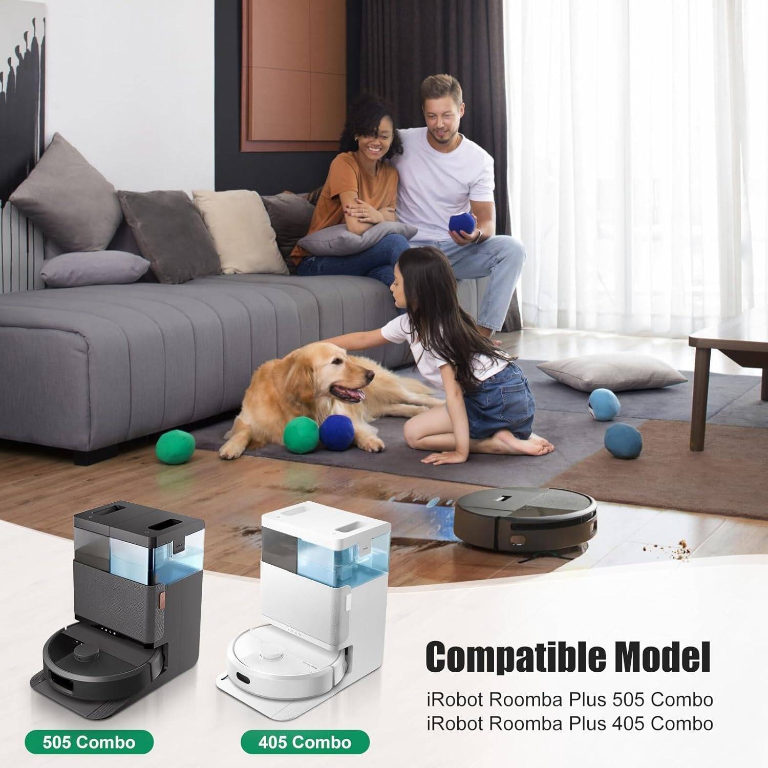 Ersatzteile kompatibel mit iRobot Roomba Plus 405 Staubsaugerroboter Zubehör