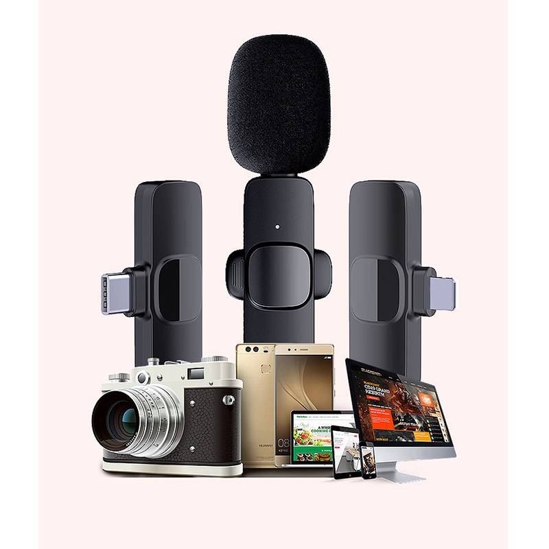 Drahtloses Lavalier-Mikrofon - Typ-C Clip-on Ansteckmikrofon