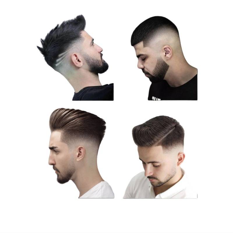 Wiederaufladbares Elektrisches Haarschneidegerät Set mit Nasenhaartrimmer Gold