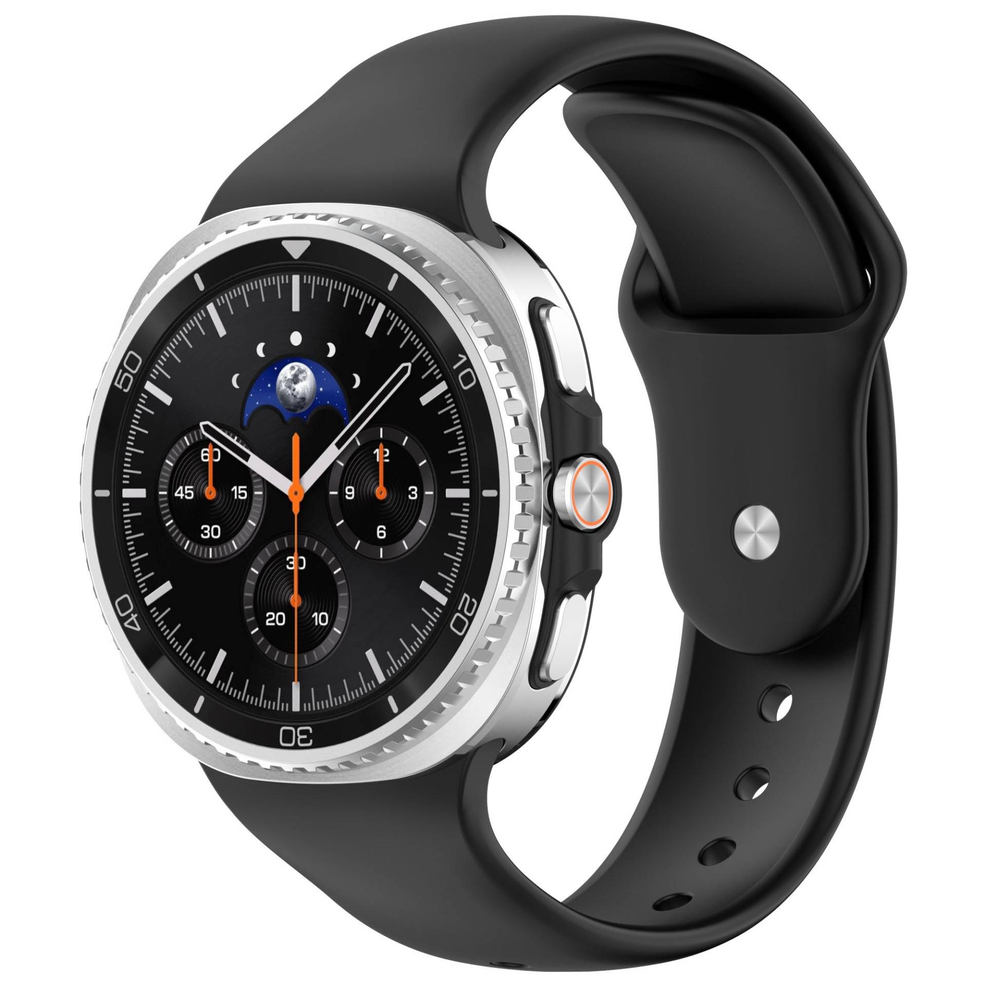 Silikonarmband mit Schnalle für Samsung Galaxy Watch 8/8 Classic Black