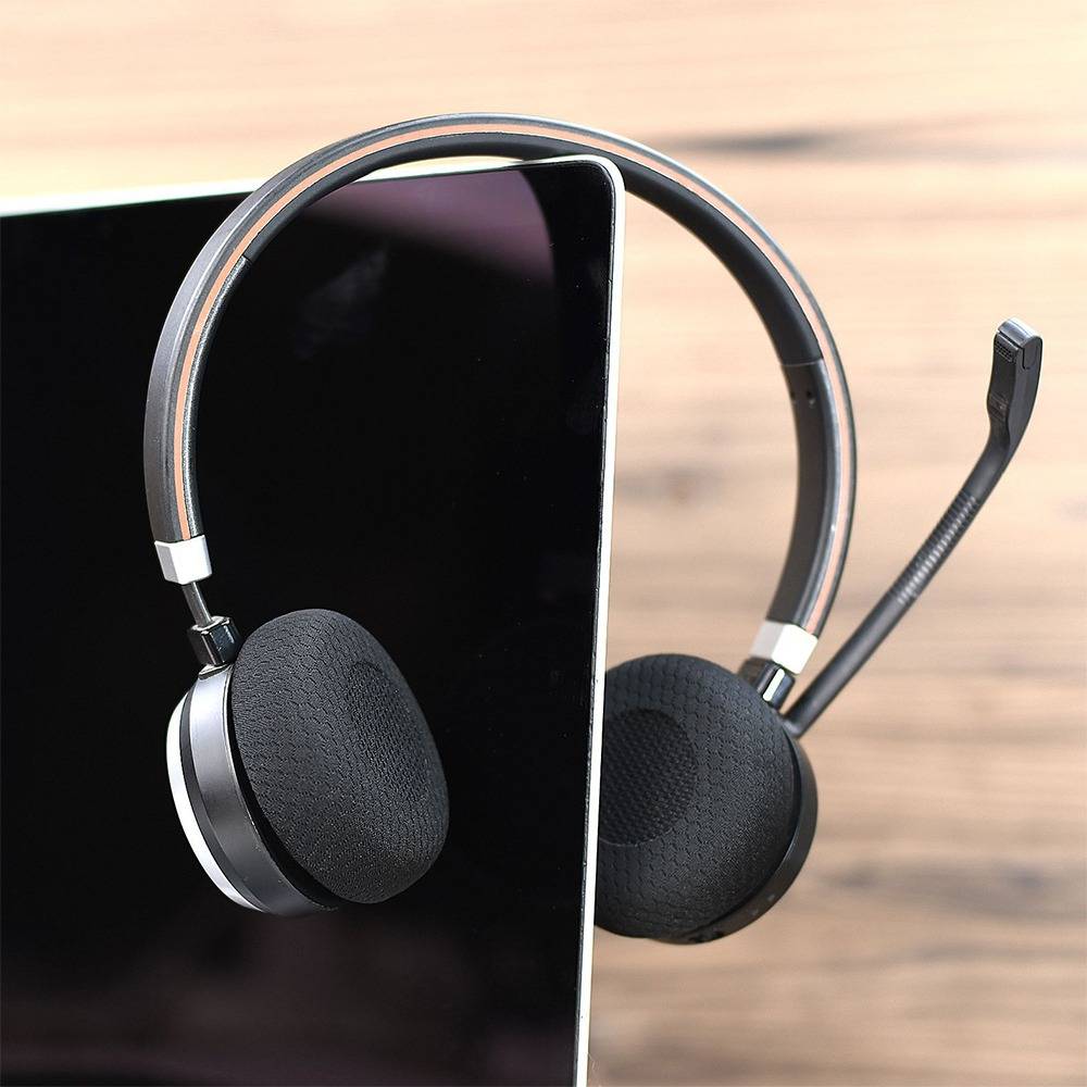 2 Stück Ersatz-Ohrpolster kompatibel mit Jabra Evolve 20 20se 30 30II 40 65 65+ Upgrade Ohrkissen