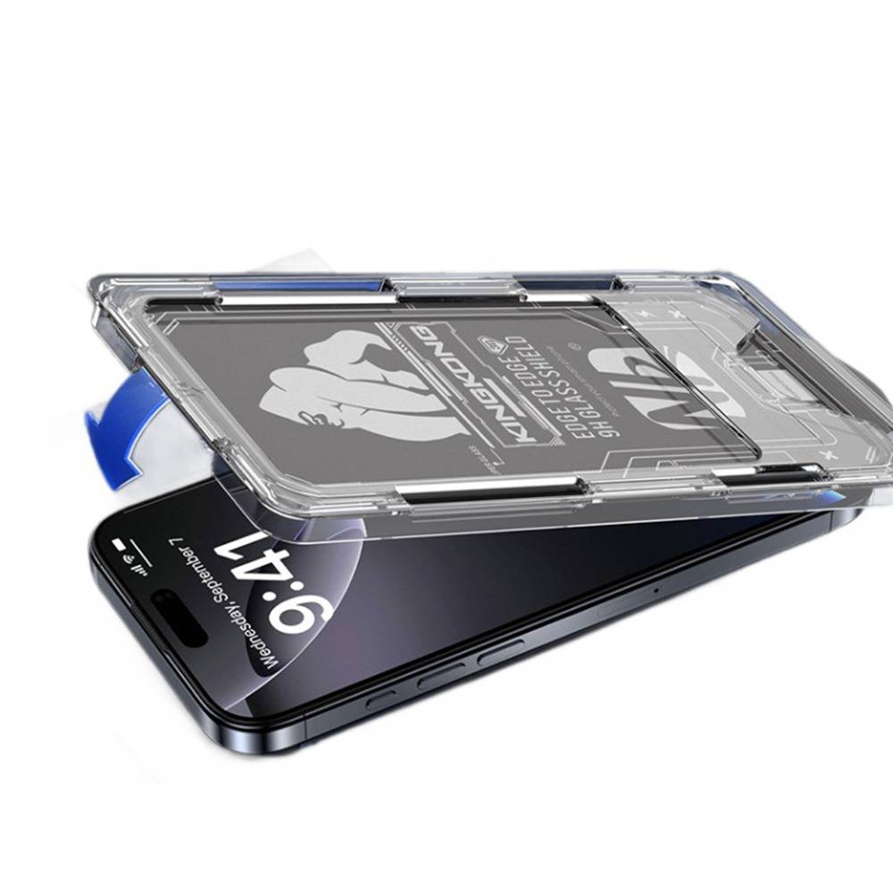 3er-Pack HD Schutzfolie aus gehärtetem Glas mit staubfreiem Applikator kompatibel mit iPhone 15/16