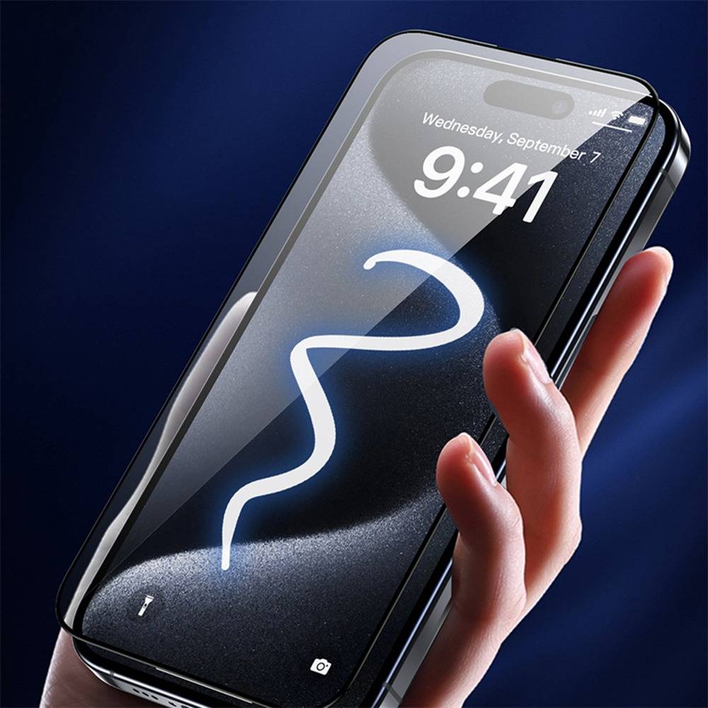 3er-Pack HD Schutzfolie aus gehärtetem Glas mit staubfreiem Applikator kompatibel mit iPhone 16 Pro