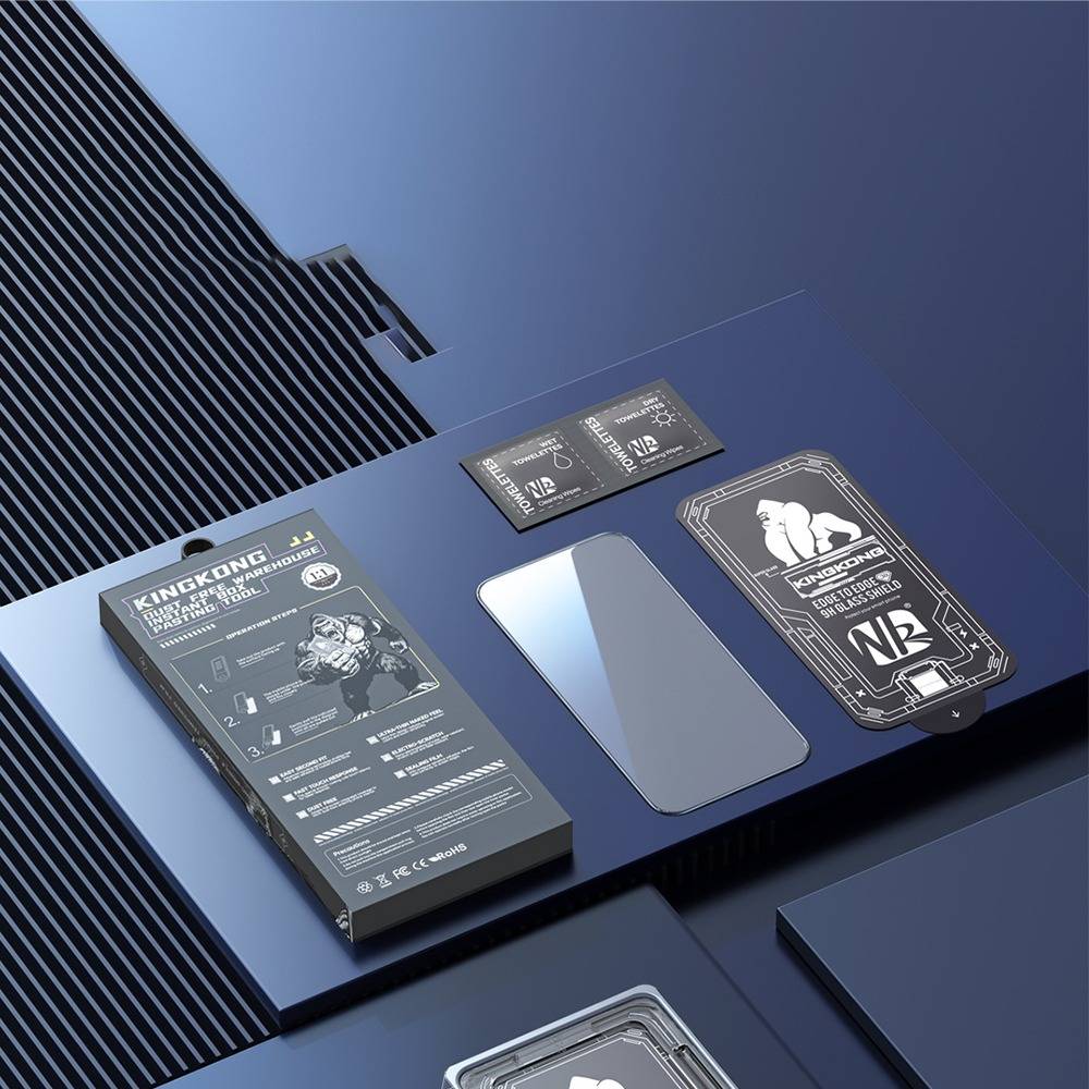 3er-Pack HD-Schutzfolie aus gehärtetem Glas mit staubfreiem Applikator kompatibel mit iPhone 12 mini