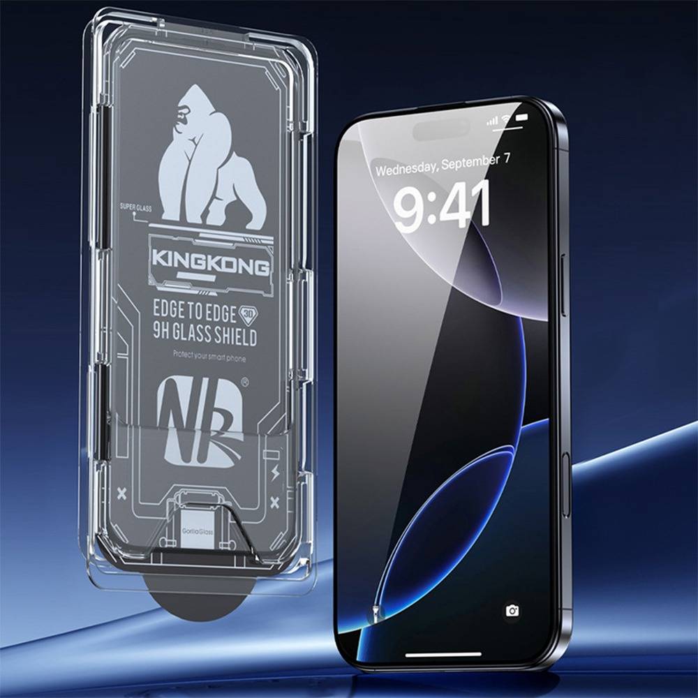 3er-Pack HD Schutzfolie aus gehärtetem Glas mit staubfreiem Applikator kompatibel mit iPhone 16 Pro