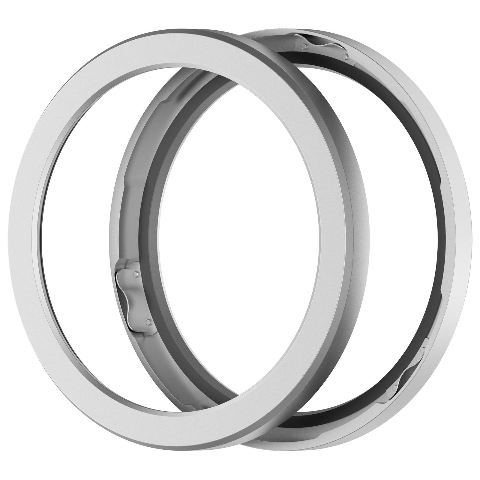 Metall-Lünette und Schutzfolie für CMF Watch Pro 2, Mehrere Farben Silver