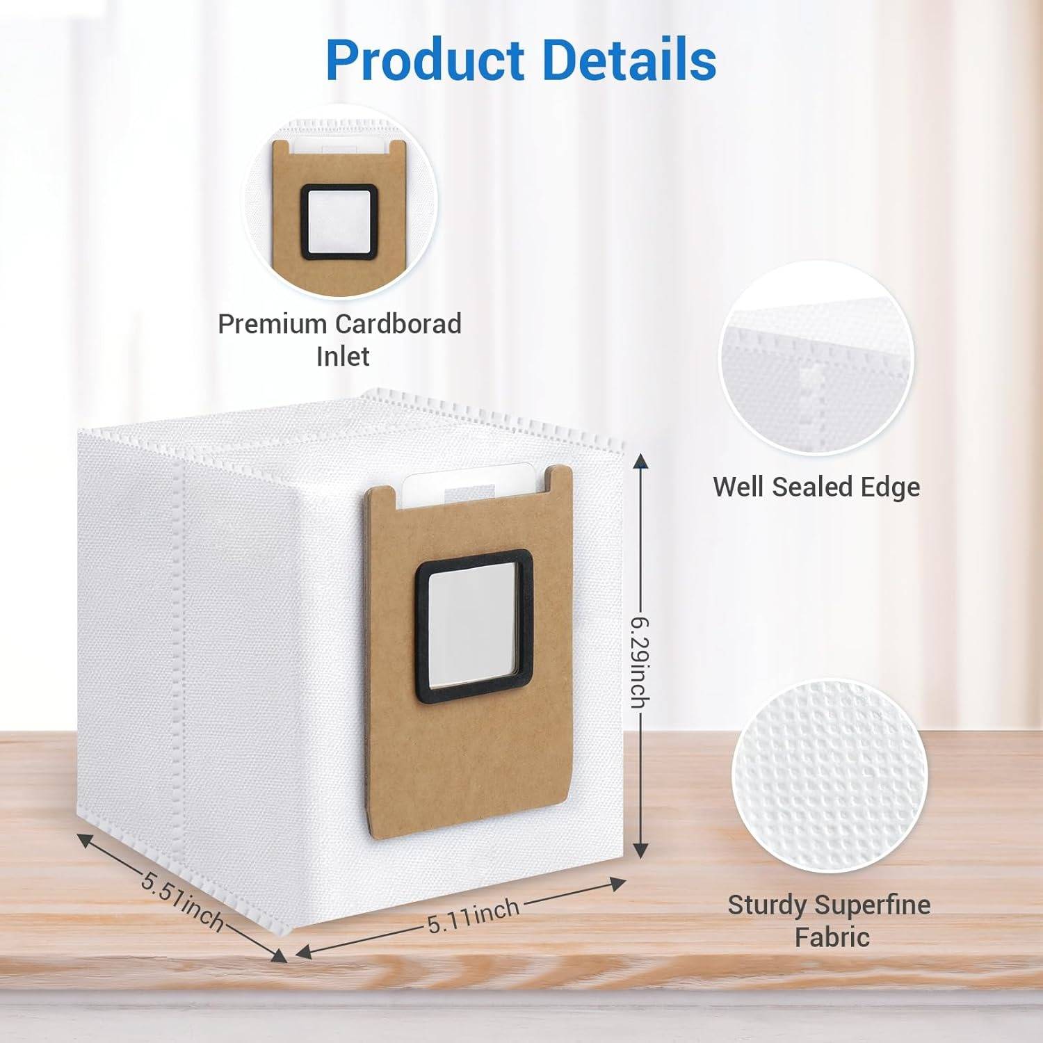 14 Stück Staubbeutel Set kompatibel mit Eufy RoboVac E28 Omni/E25 Omni Roboter Staubsauger