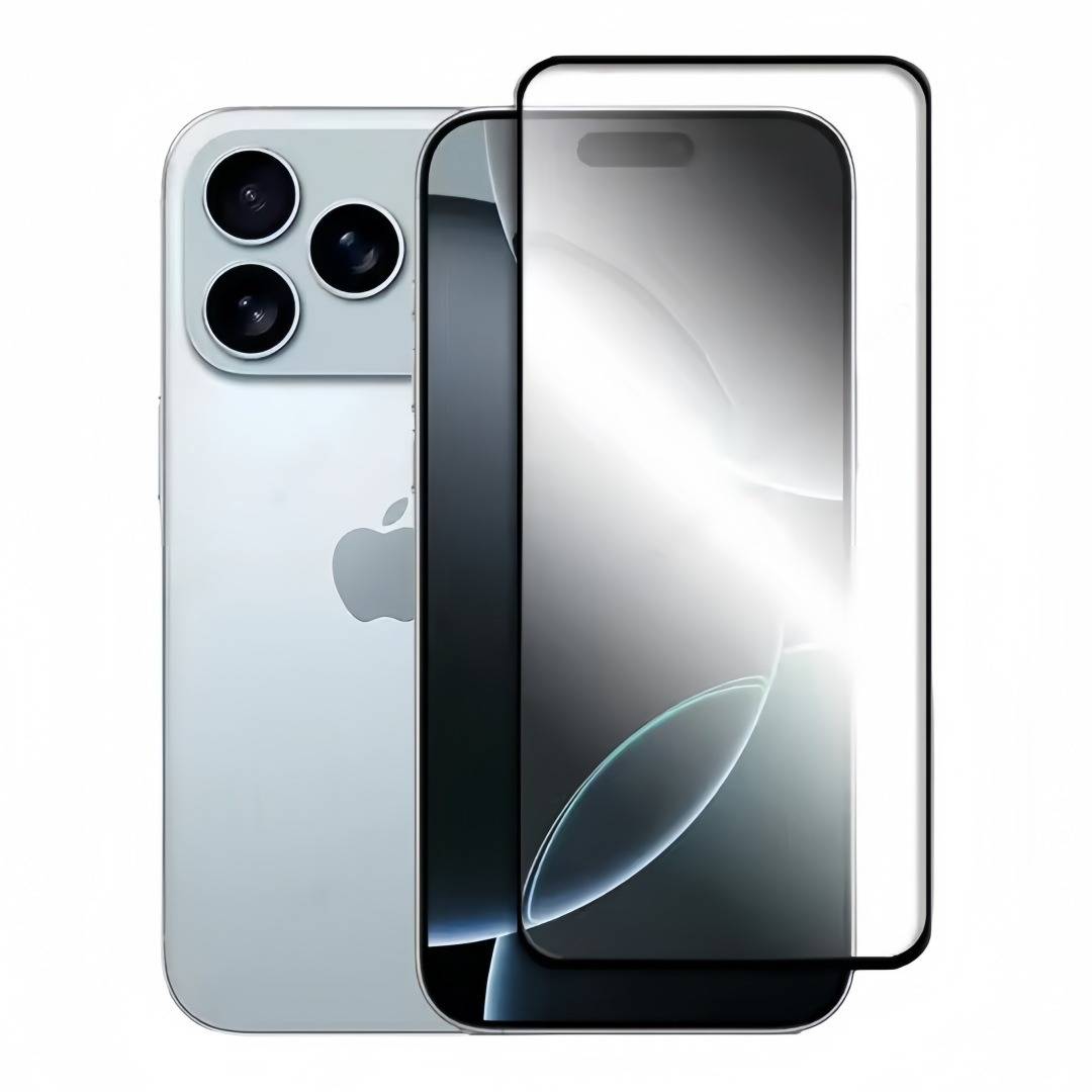 Hochwertiger Aluminium-Displayschutz aus gehärtetem Glas [HD] kompatibel mit iPhone 13 Pro Max (2er-Pack)