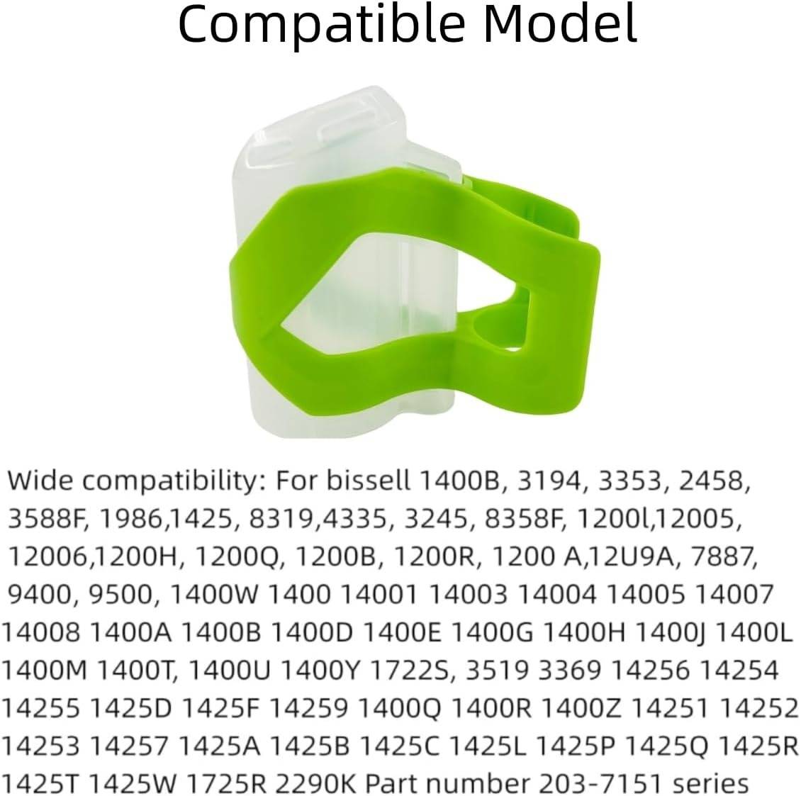 Grüner Reinigungsbürstenkopf für Bissell Staubsauger, kompatibel mit mehreren Modellen