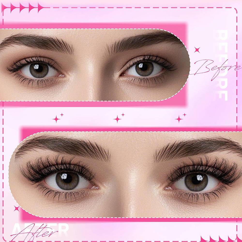 Falsche Wimpern aus Naturfasern für mehr Schönheit