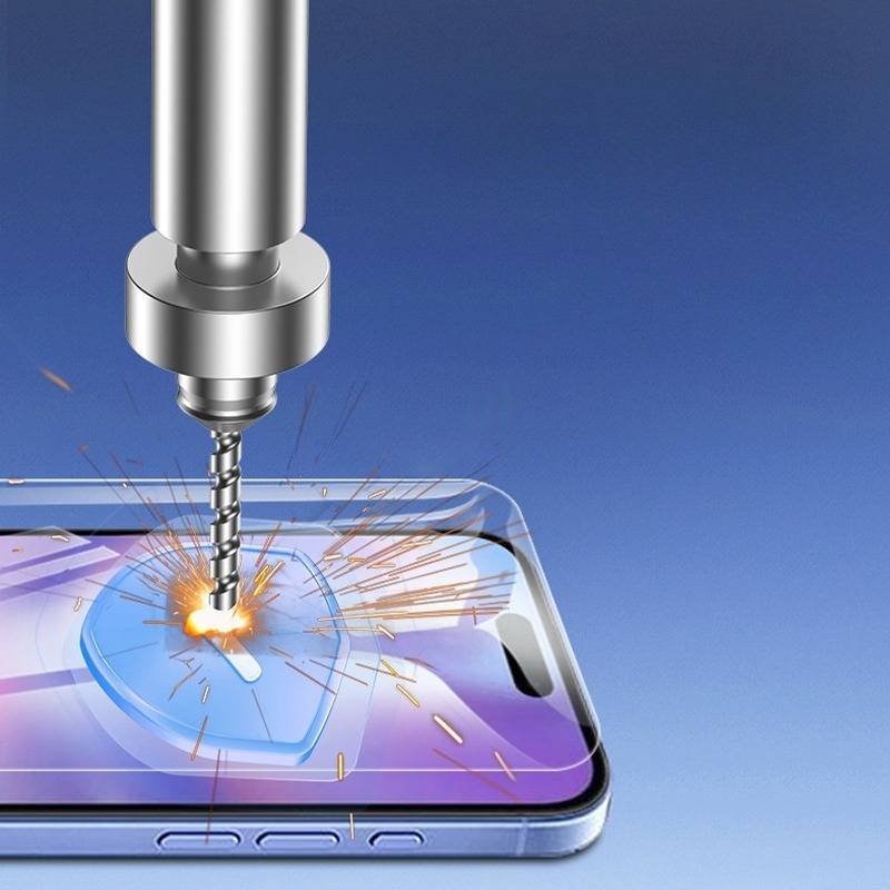 Gebogene Displayschutzfolie aus gehärtetem Glas für Apple iPhone 17 Pro Max (2 Stück)