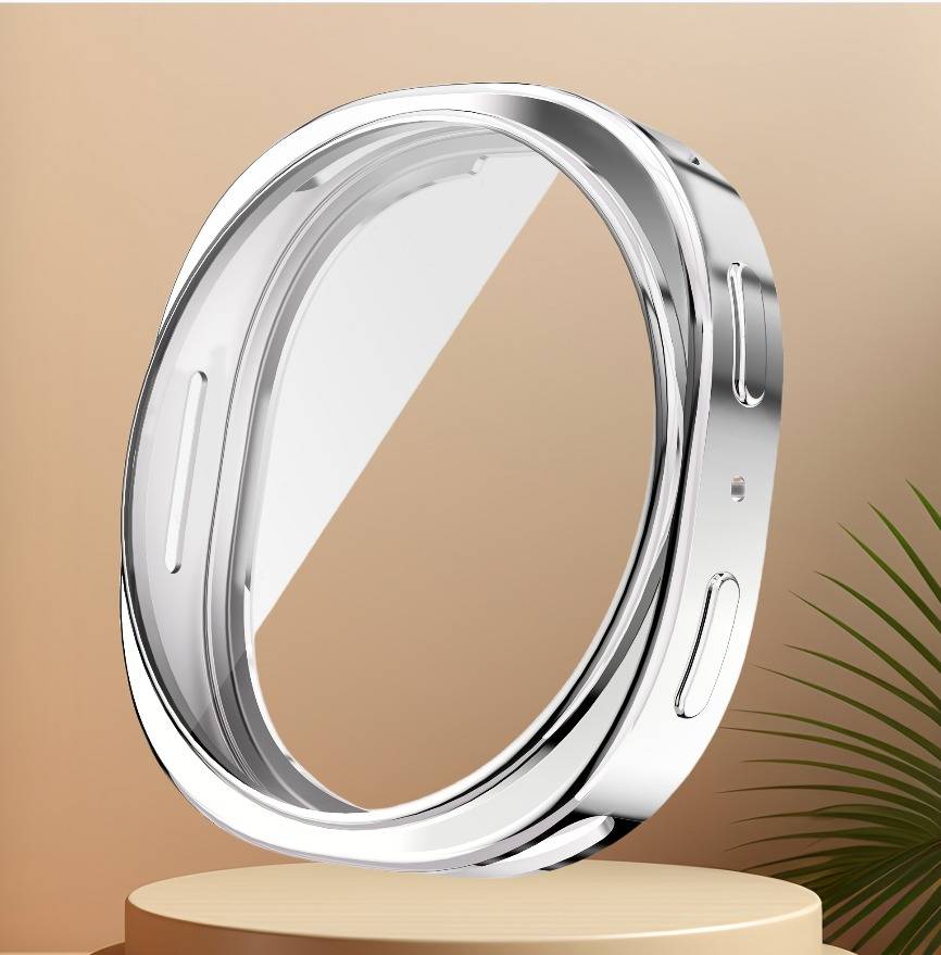 TPU Schutzhülle für Samsung Galaxy Watch 8 – Stoßfest, Kratzfest, 1 Stück Silver S