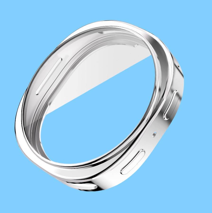 TPU Schutzhülle für Samsung Galaxy Watch 8 – Stoßfest, Kratzfest, 1 Stück Silver S