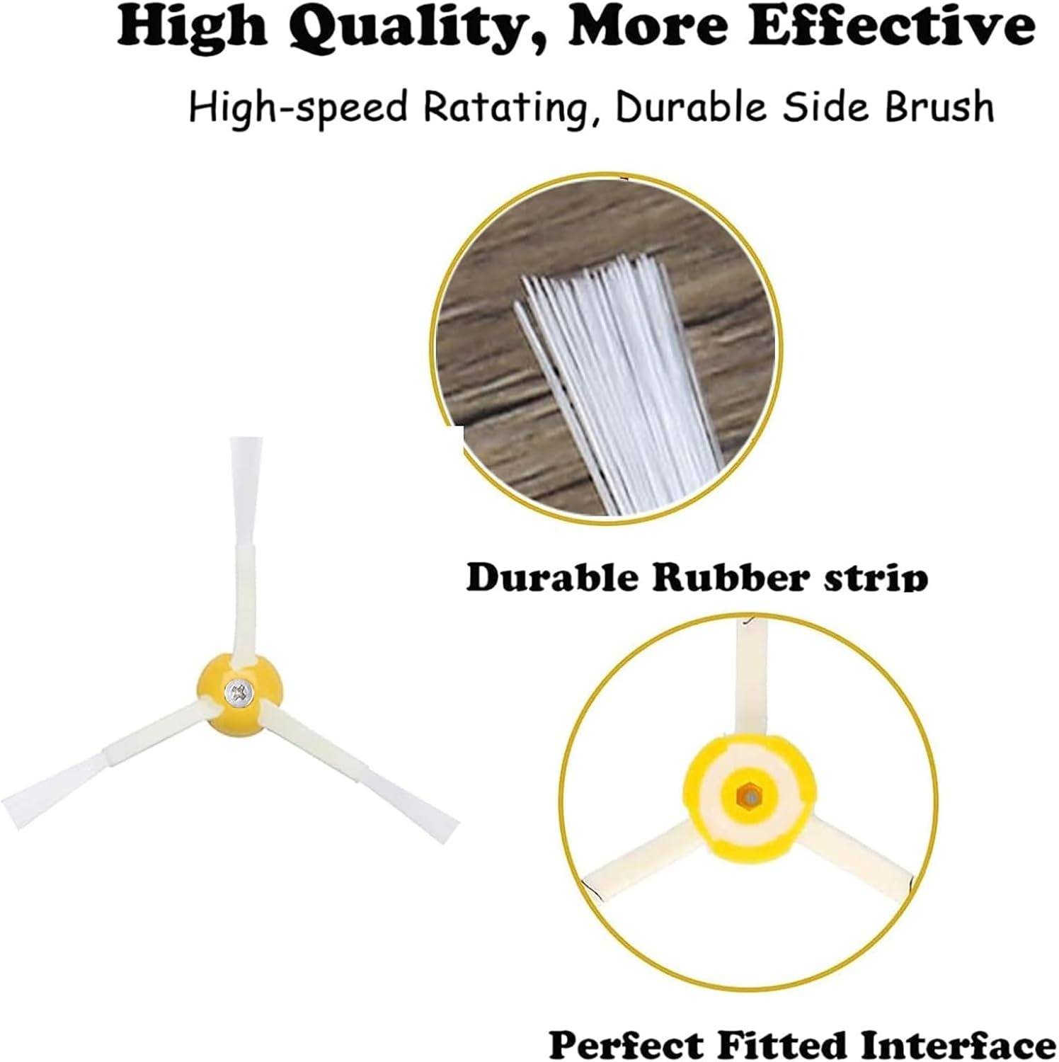 Seitenbürsten Ersatzteile (6er-Pack) kompatibel mit iRobot Roomba 800 Serie