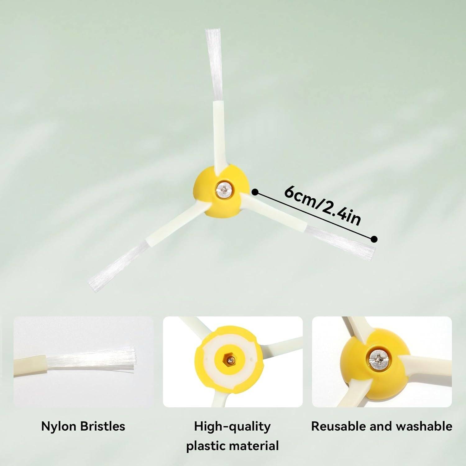 Seitenbürsten Ersatzteile (6er-Pack) kompatibel mit iRobot Roomba 800 Serie
