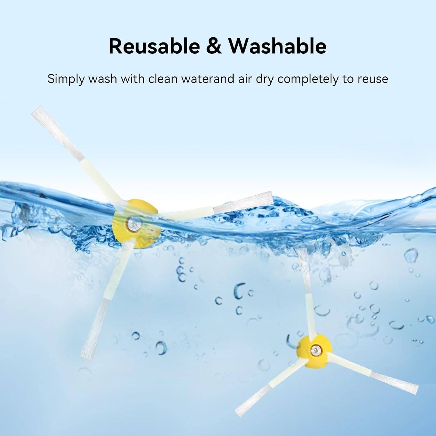 Seitenbürsten Ersatzteile (6er-Pack) kompatibel mit iRobot Roomba 800 Serie