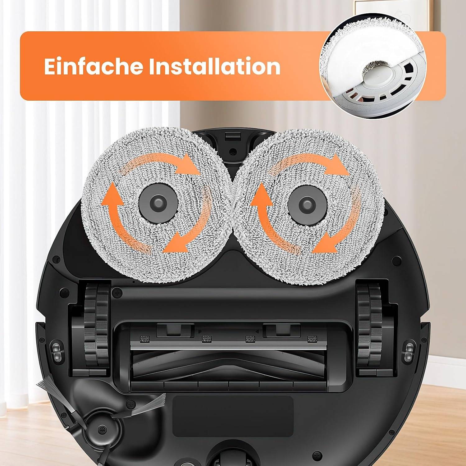 Waschbarer Mopp-Ersatz für Roboterstaubsauger für Dreame (10 Stück)