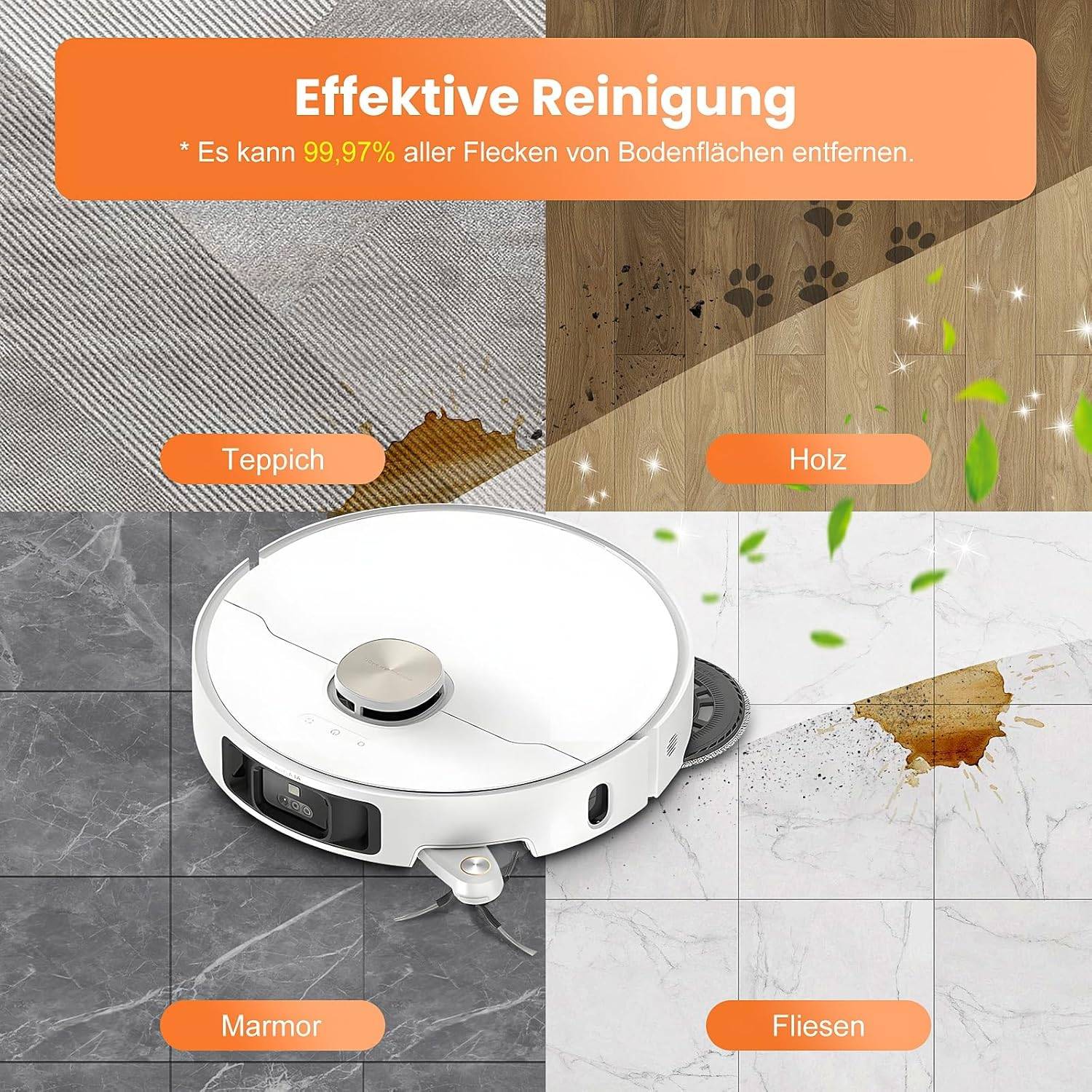 Waschbarer Mopp-Ersatz für Roboterstaubsauger für Dreame (10 Stück)