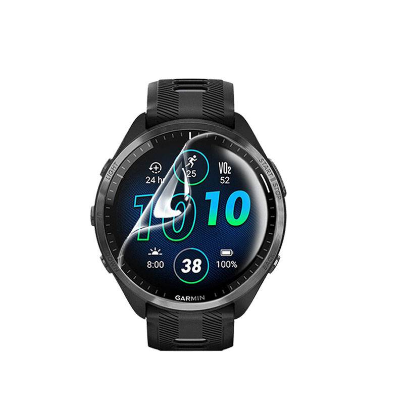 TPU Displayschutzfolie kompatibel mit Garmin Forerunner 265S - 42mm (2er-Pack) - Selbstklebende Positionierung