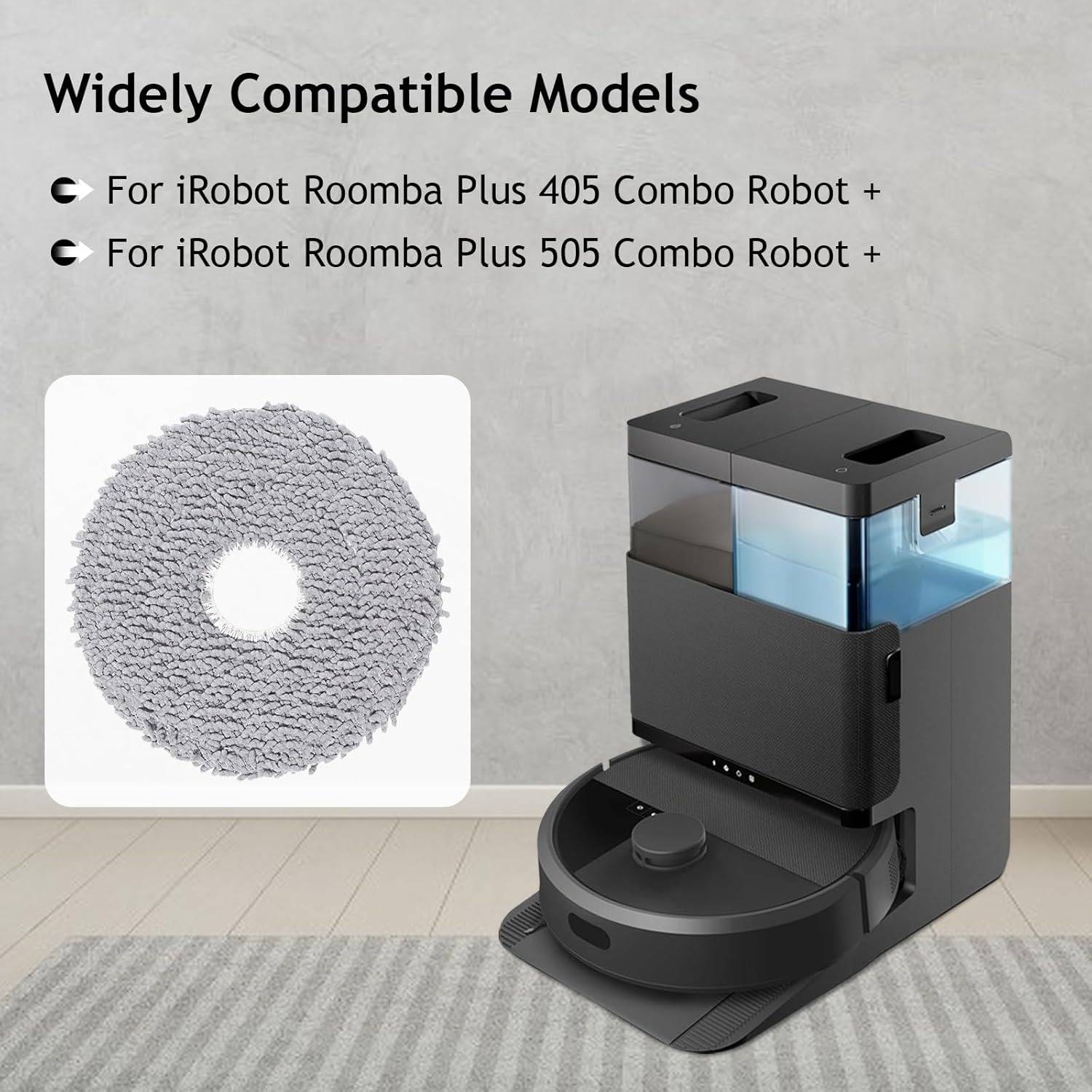 Ersatz-Wischtücher kompatibel mit iRobot Roomba Plus 405 Saugroboter Zubehör