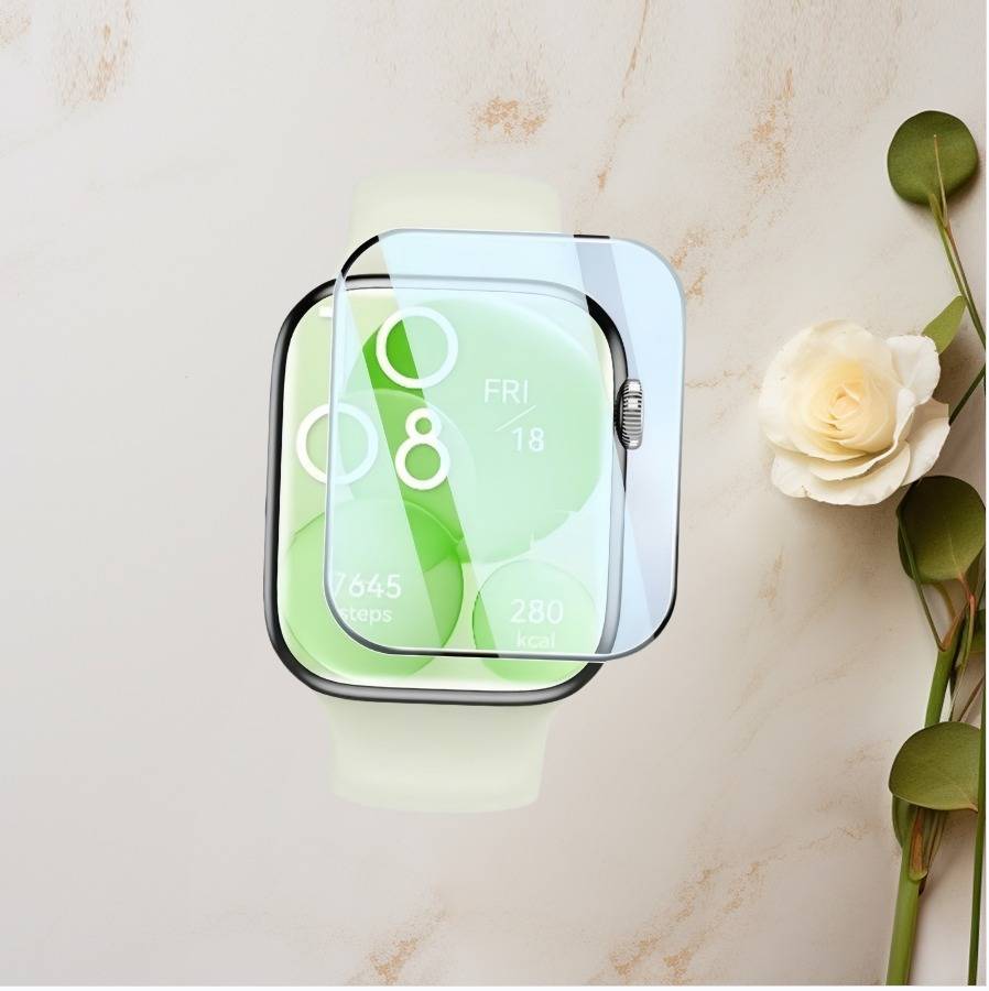 2 Stück Kompatibel mit Huawei Watch Fit 4 Displayschutzfolie aus gehärtetem Glas