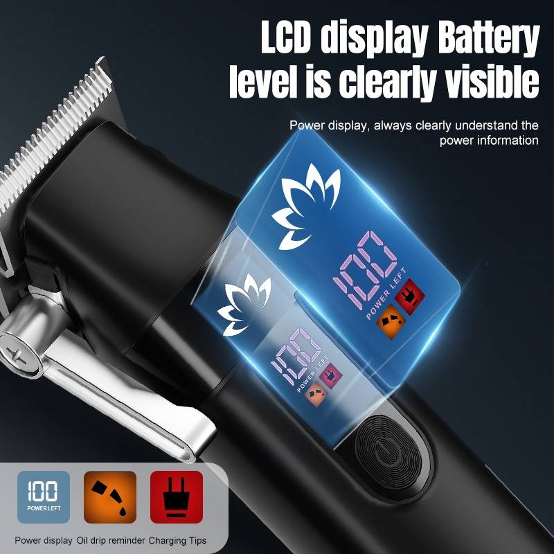 Professionelles Herren-Haarschneide-Set mit zwei Trimmern für den Heimgebrauch Black