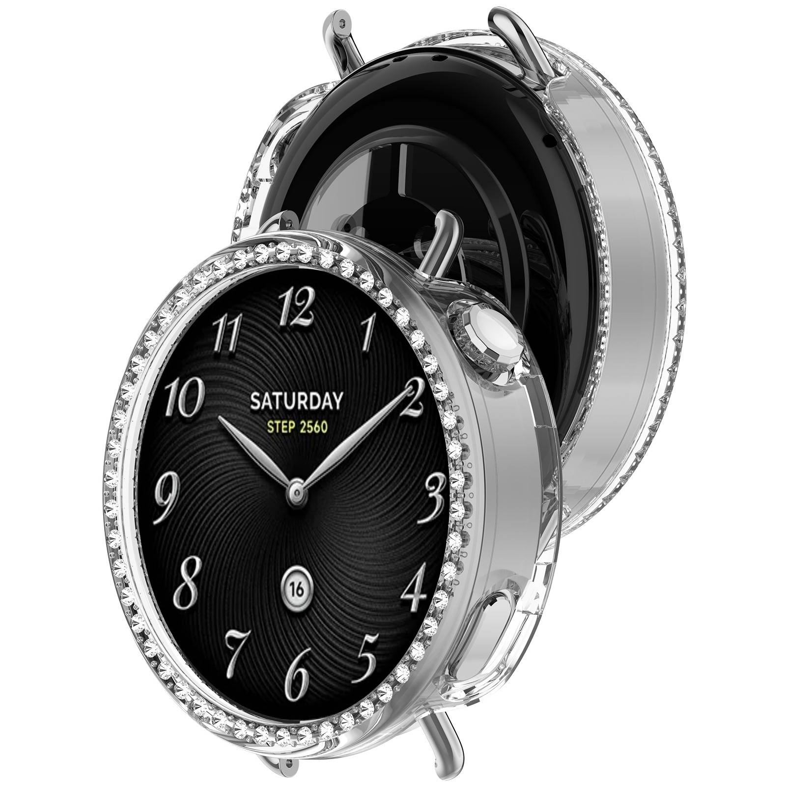 Xiaomi Watch S4 41mm Einzelne Reihe Diamant Hülle - Eleganter Schutz Transparent