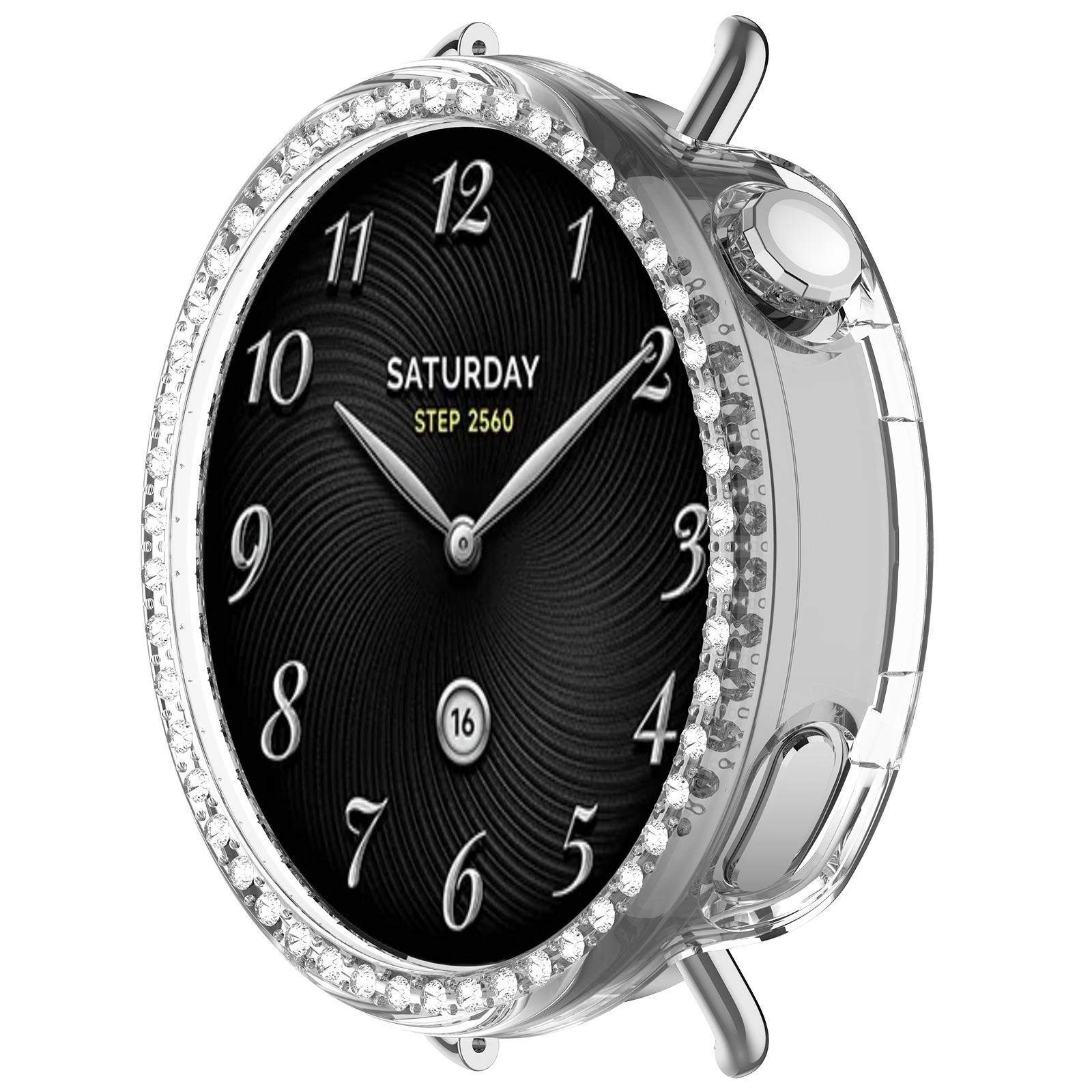 Xiaomi Watch S4 41mm Einzelne Reihe Diamant Hülle - Eleganter Schutz Transparent