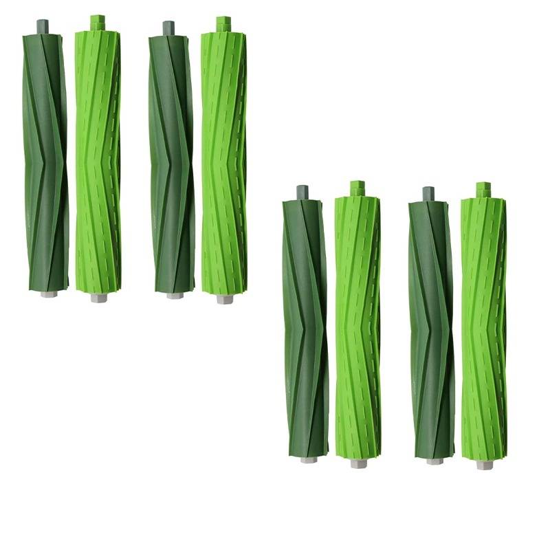 4 Paar Hauptbürsten kompatibel mit iRobot Roomba i7 E5 E6 E7 Staubsaugerroboter Zubehör