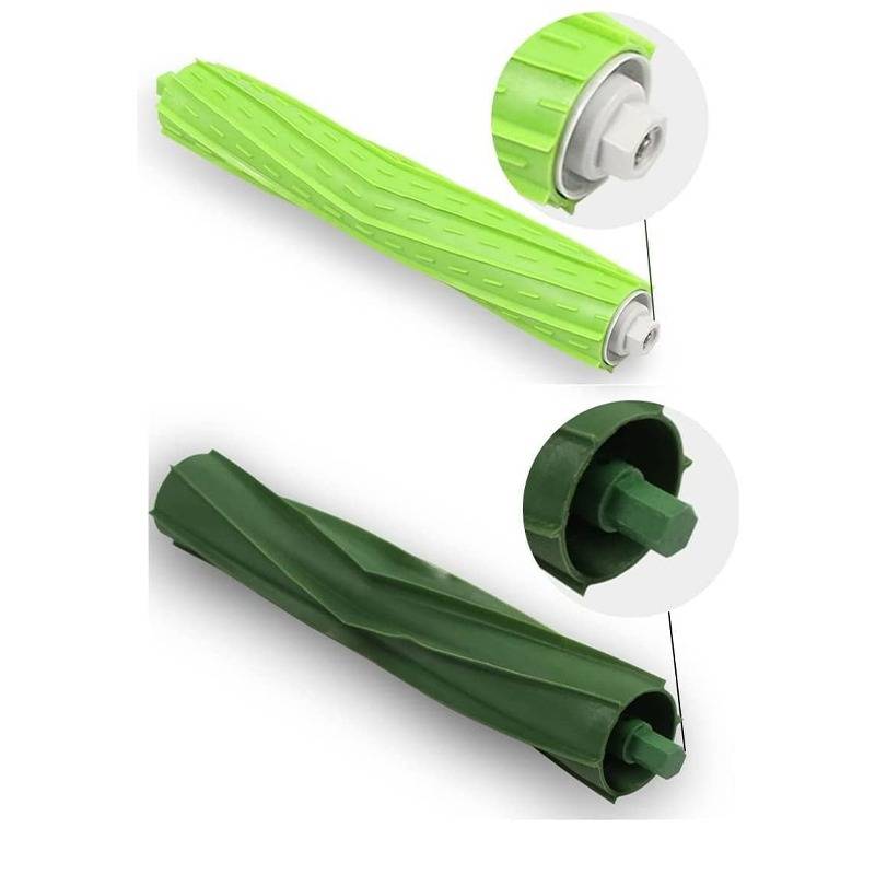 4 Paar Hauptbürsten kompatibel mit iRobot Roomba i7 E5 E6 E7 Staubsaugerroboter Zubehör