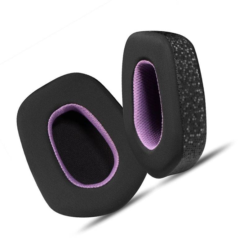 Logitech G733 Ohrpolster Ersatz, Kopfhörerbezug, Eisgekühltes Leder, 2 Stück