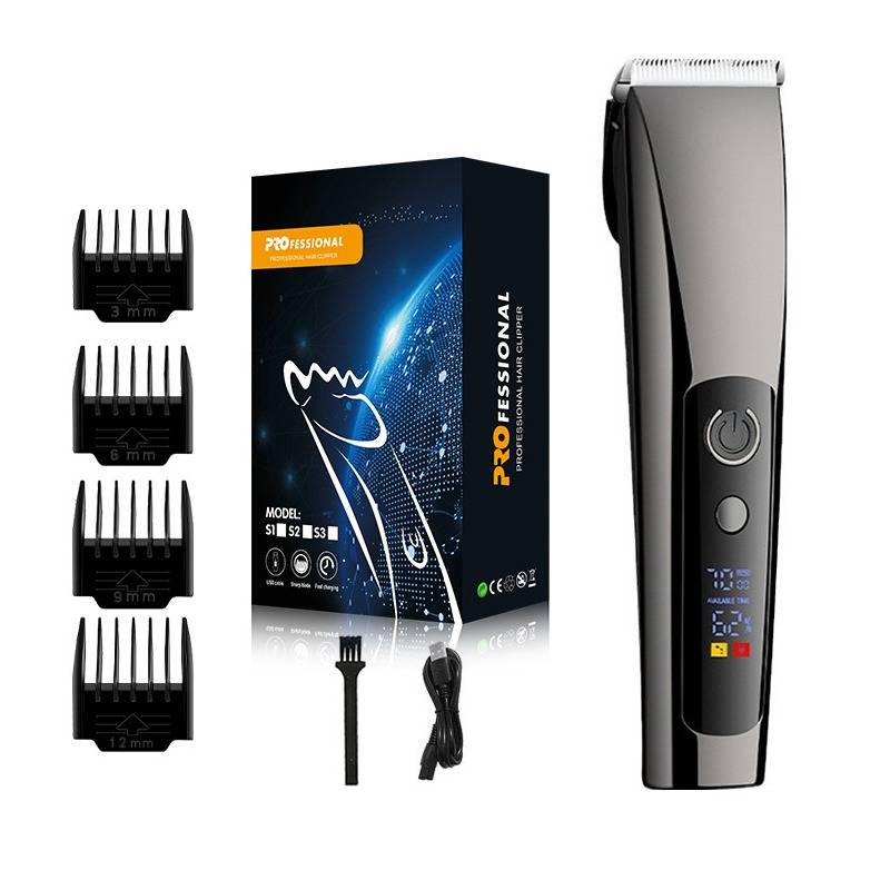 Elektrischer Haarschneider mit LED-Anzeige – Präzises Trimmen für Zuhause