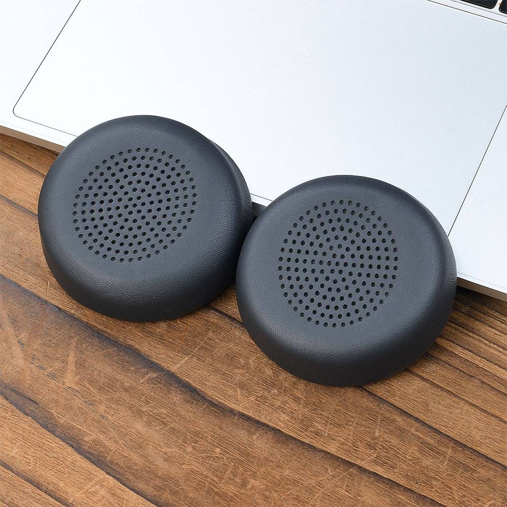 2 Stück Ersatz-Ohrpolster kompatibel mit Logitech Zone Wireless - Graue PU-Memory-Foam-Ohrkissen