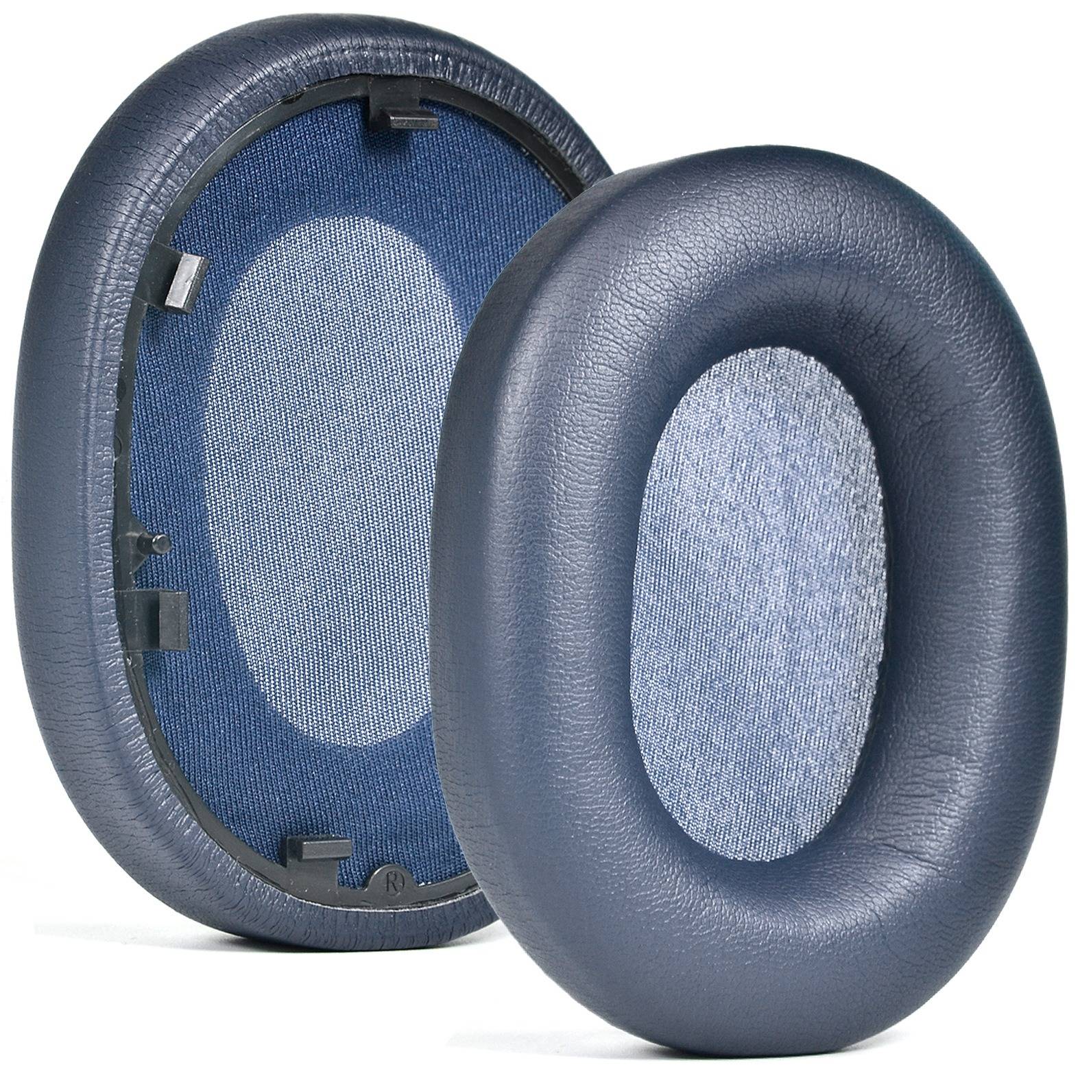Ersatz-Ohrpolster kompatibel mit Sony WH-1000XM5, Weiche Proteinleder-Memory-Foam-Ohrkissen - 1 Paar Blue