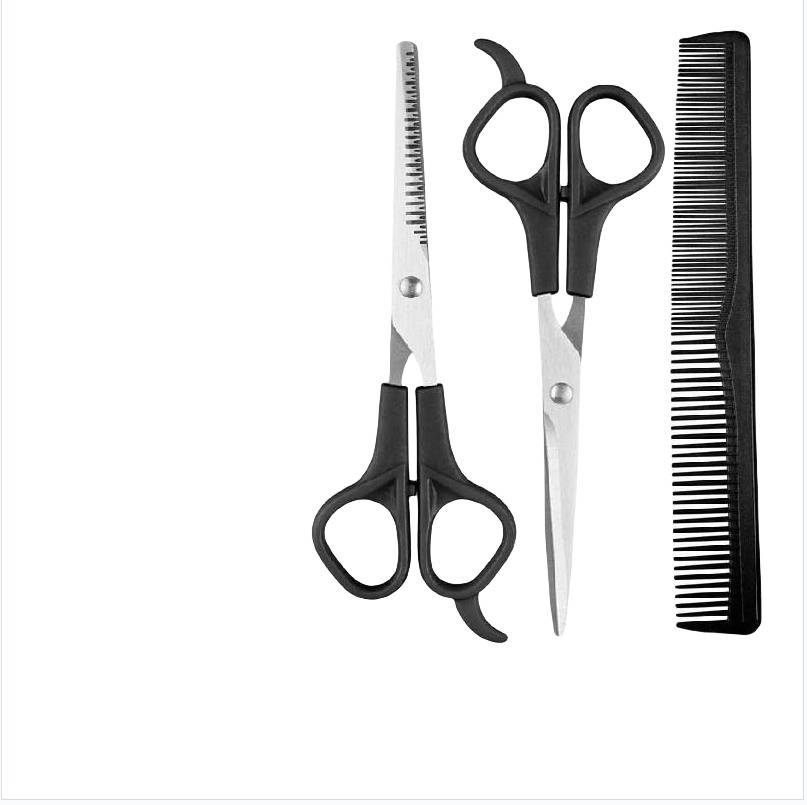 Professionelles 3-teiliges Friseurset - Ponyschneideset Black