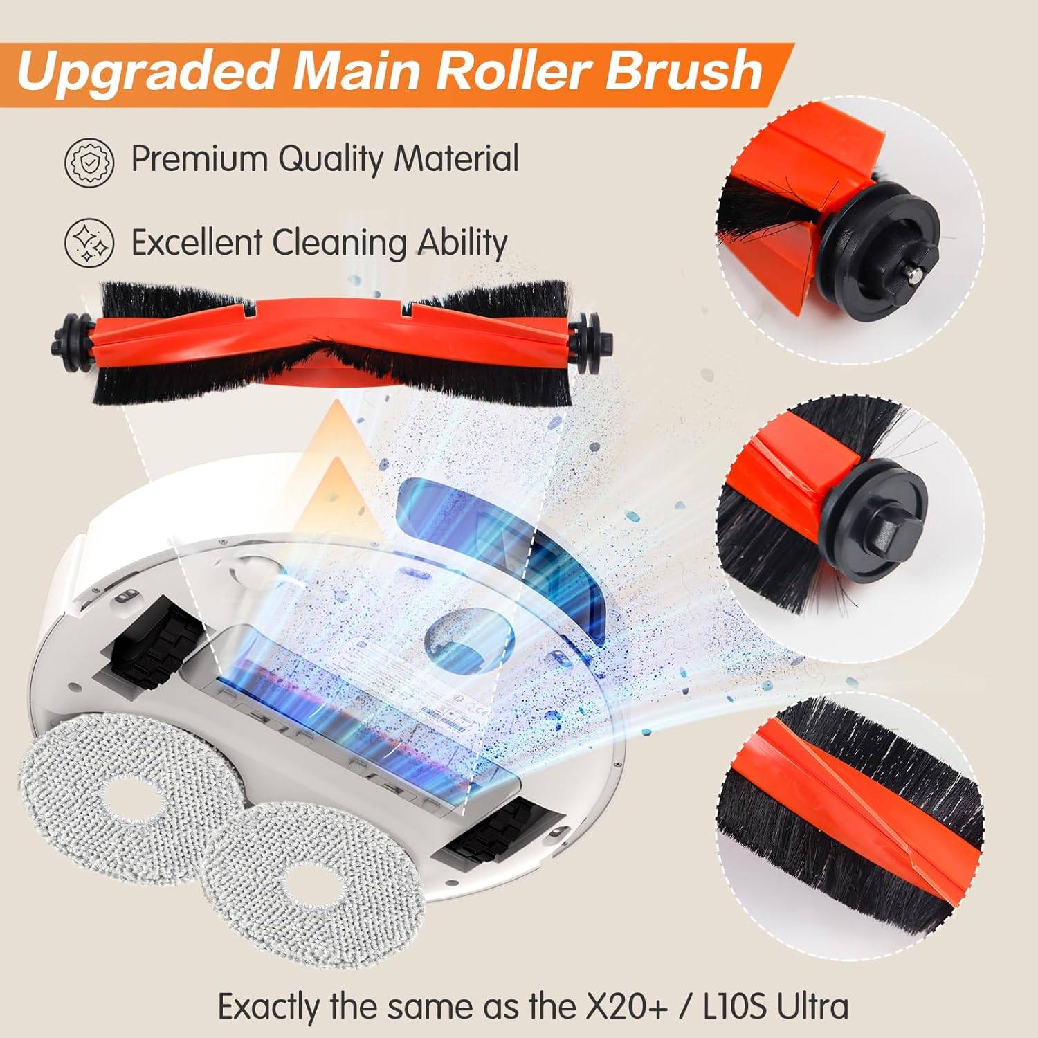 Premium Zubehörset für Xiaomi & Dreame Roboterstaubsauger