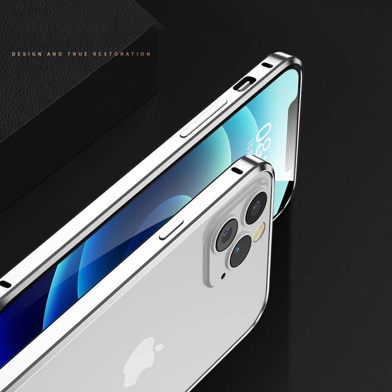 Aluminiumlegierung Bumper Case für iPhone 15 Pro Silver