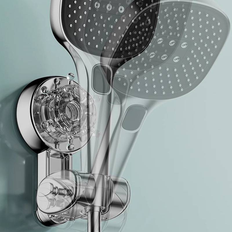 Duschkopfhalter mit Saugnapf – Verstellbare & Abnehmbare Duschhalterung ohne Bohren