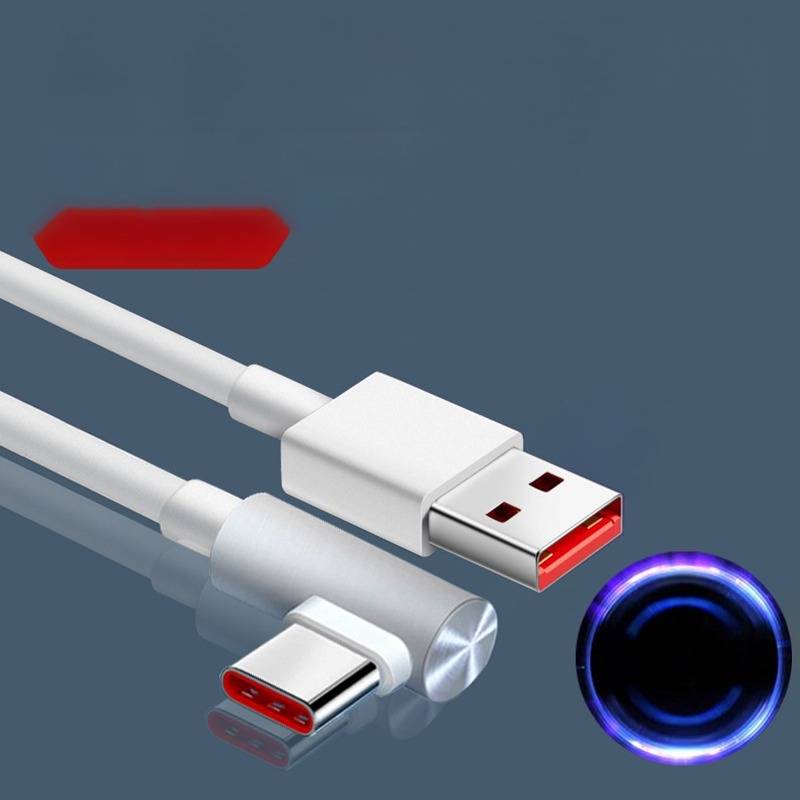 120W USB-C-Kabel mit rechtwinkligem Stecker – 6A Schnellladung für Gaming &amp; Datenübertragung 1 m