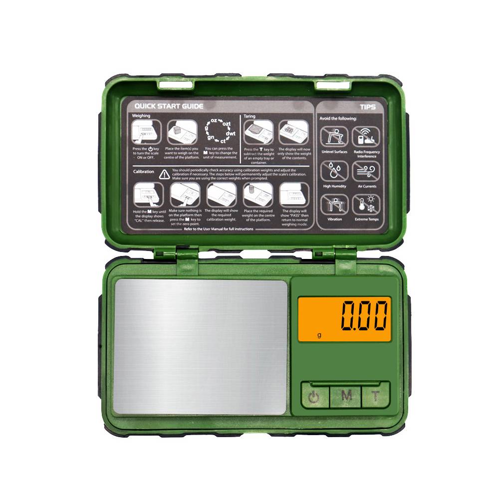 Hochpräzise Digitalwaage - 100g Kapazität, 0.01g Genauigkeit Green