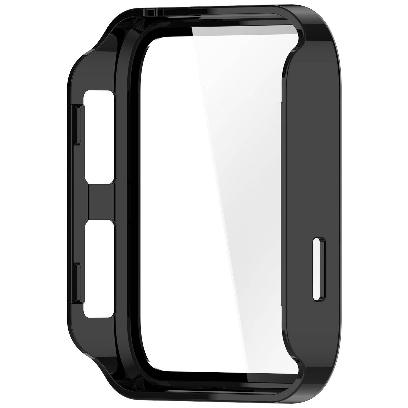 Schutzhülle mit Displayschutzfolie kompatibel mit Garmin Venu X1 – PC-Gehäuse mit gehärtetem Glas Black