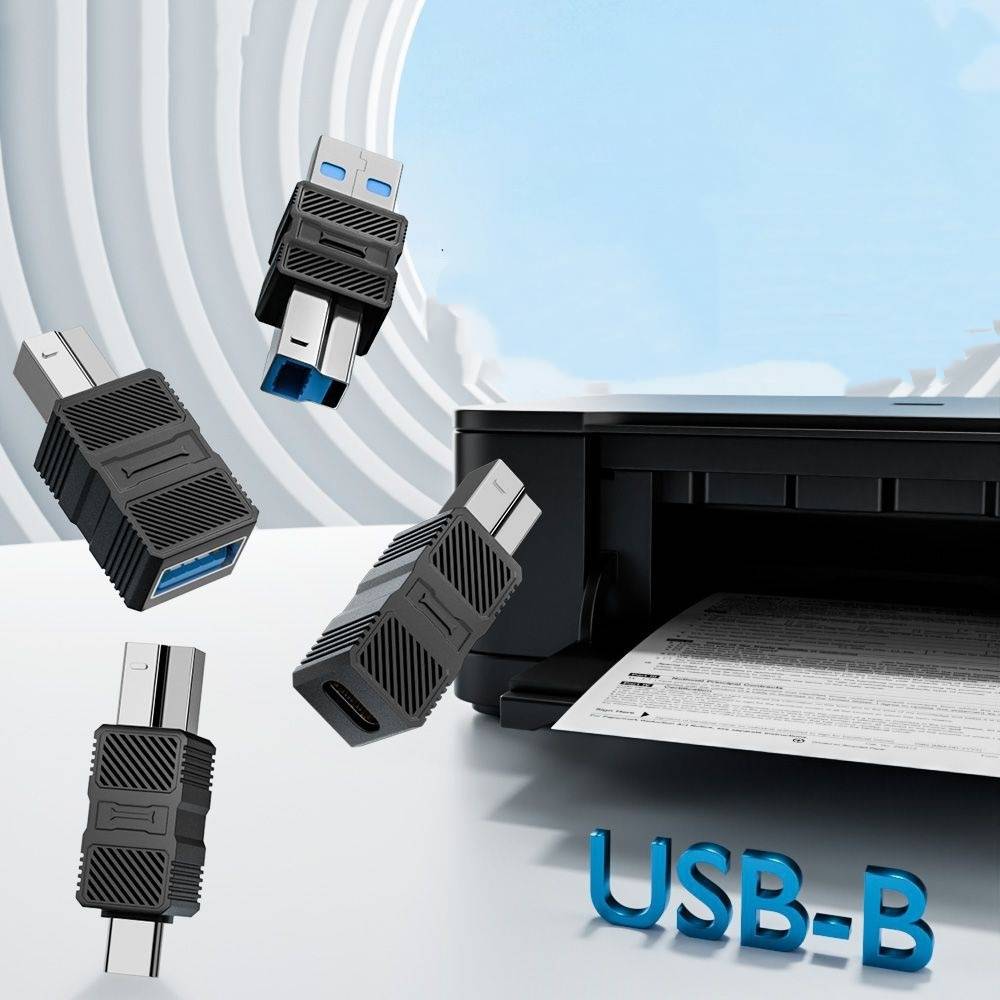 USB 3.0 B-Stecker (M) auf A-Stecker (USB-M) Adapter – 2er-Pack