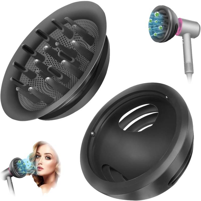 Diffusor-Aufsatz kompatibel mit Dyson Haartrockner - Magnetischer Styling-Aufsatz für HD15, HD03, HD01, HD04, HD07, HD08 Modelle