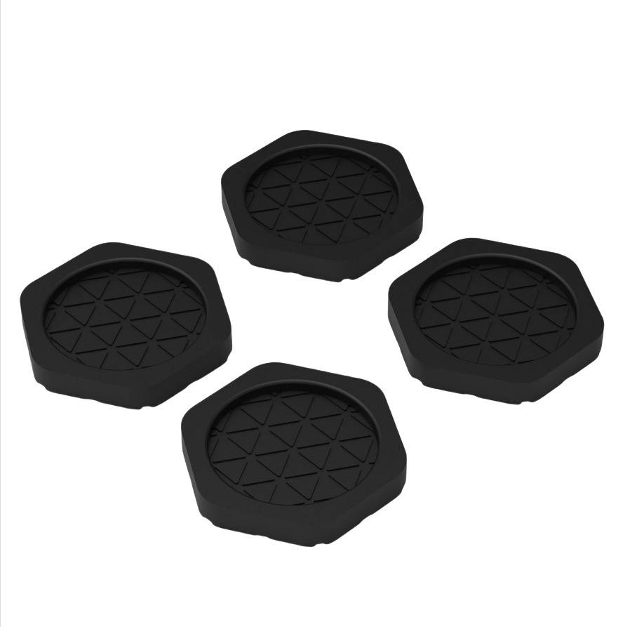 Anti-Vibrationspads für Waschmaschine - 4er-Pack Black