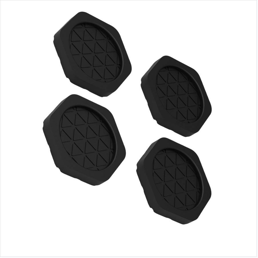Anti-Vibrationspads für Waschmaschine - 4er-Pack Black