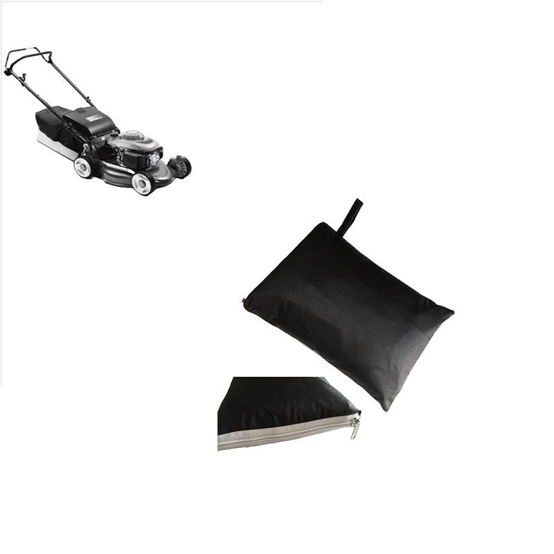 Wasserdichte Rasenmäherabdeckung - 210D Oxford-Gewebe, Schwarz, Mehrere Größen S